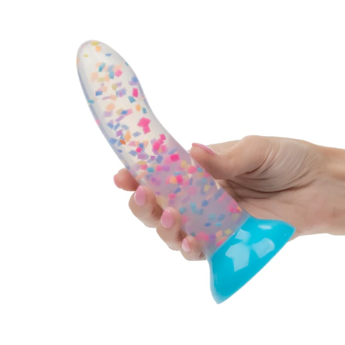 6" Glow Stick Party Silicone Glow-In-The-Dark Dildo with Suction Cup - Image 4