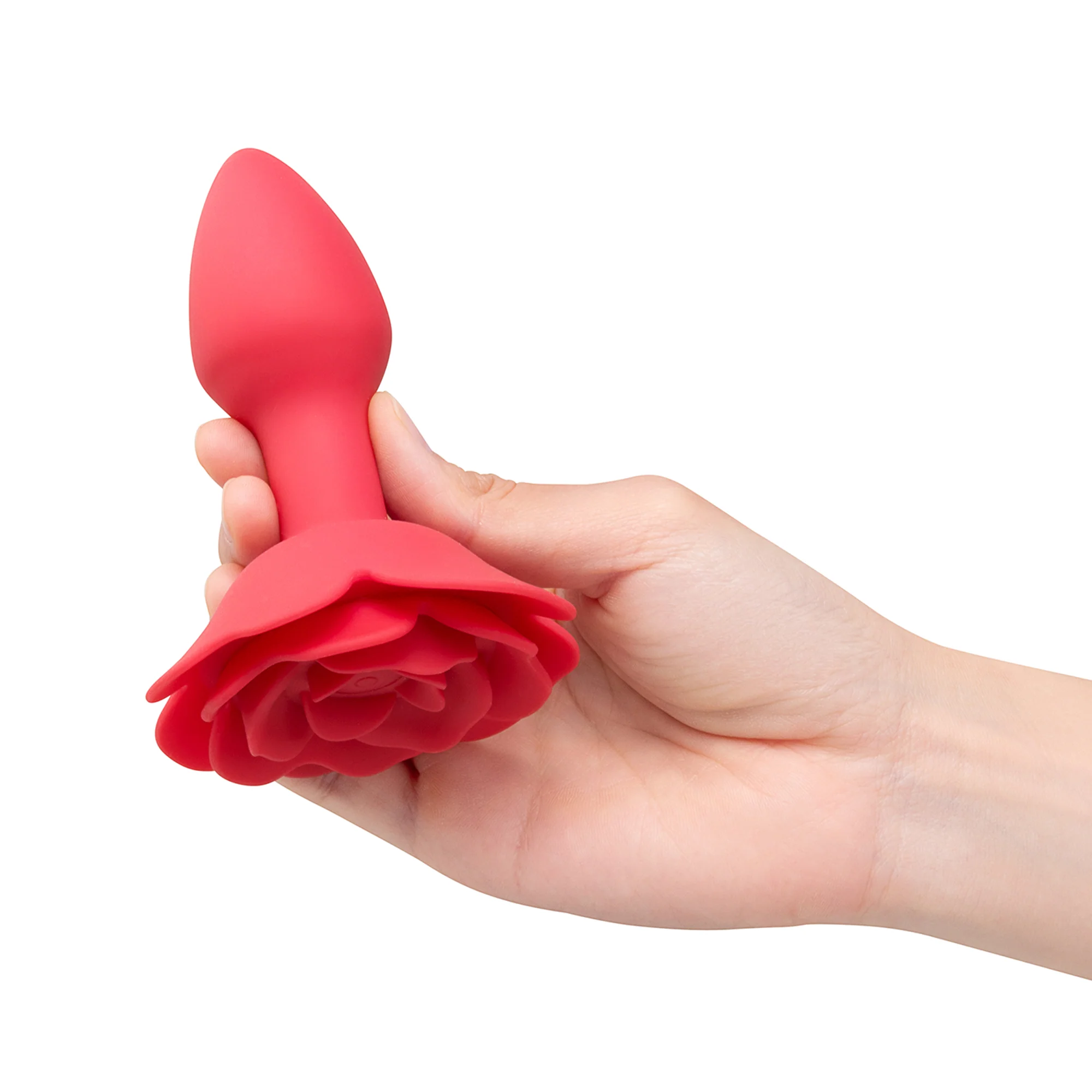 3.5 Inch Vibrating Rose Butt Plug - Image 5