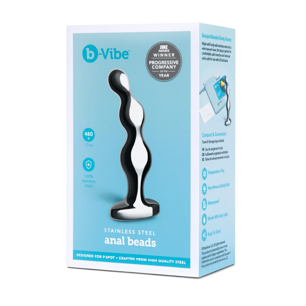 b-Vibe Stainless Steel Anal Beads - Image 9