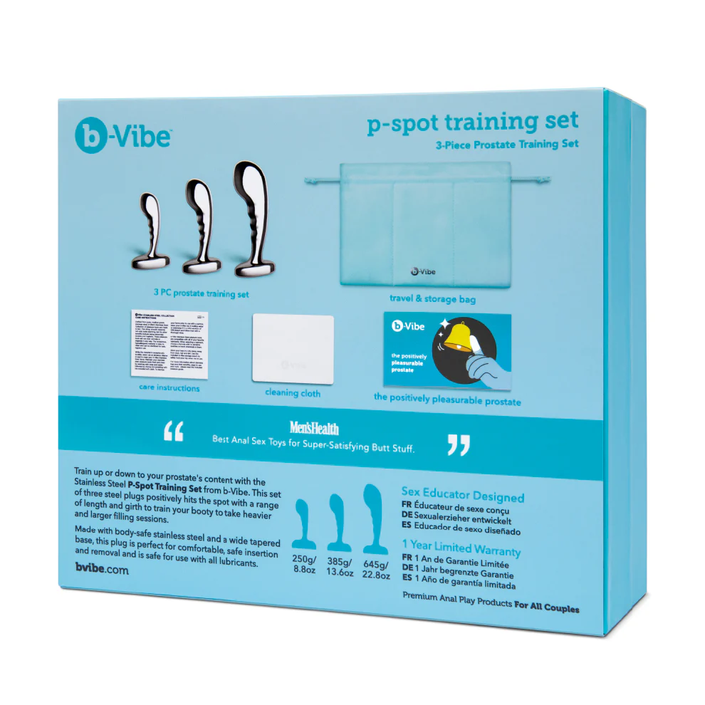 b-Vibe Stainless Steel P-Spot Training Set - Image 14