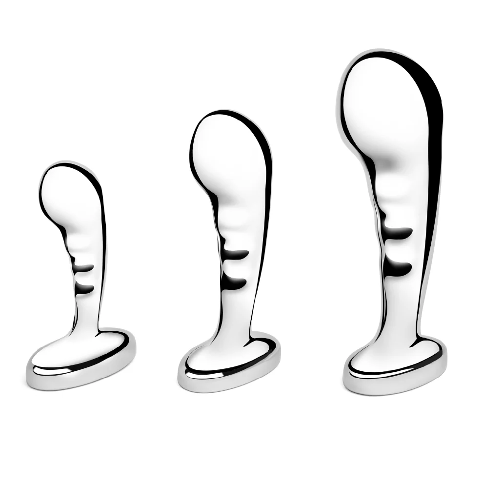 b-Vibe Stainless Steel P-Spot Training Set - Image 2