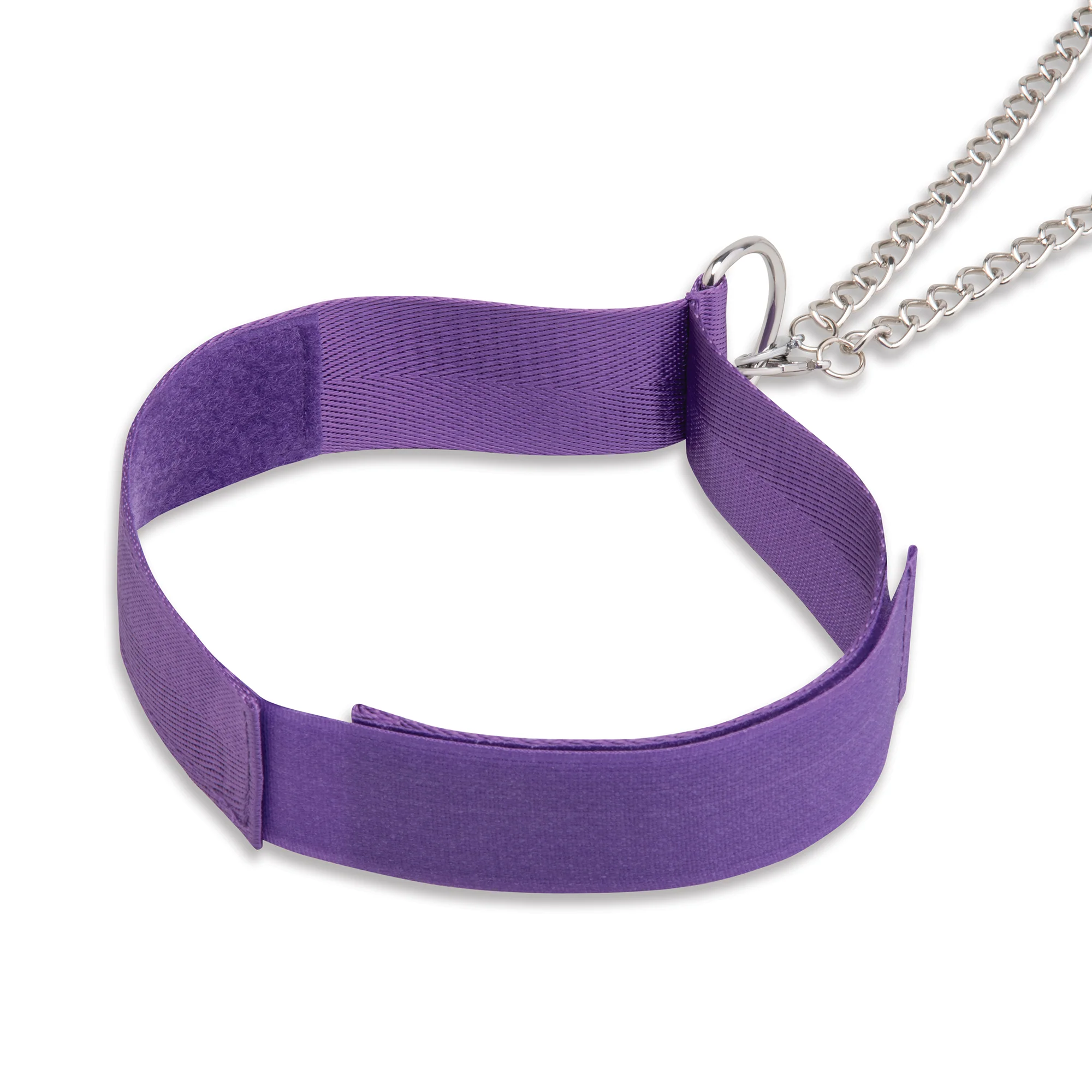 Collar & Nipple Clamps with Satin Blindfold - Image 6