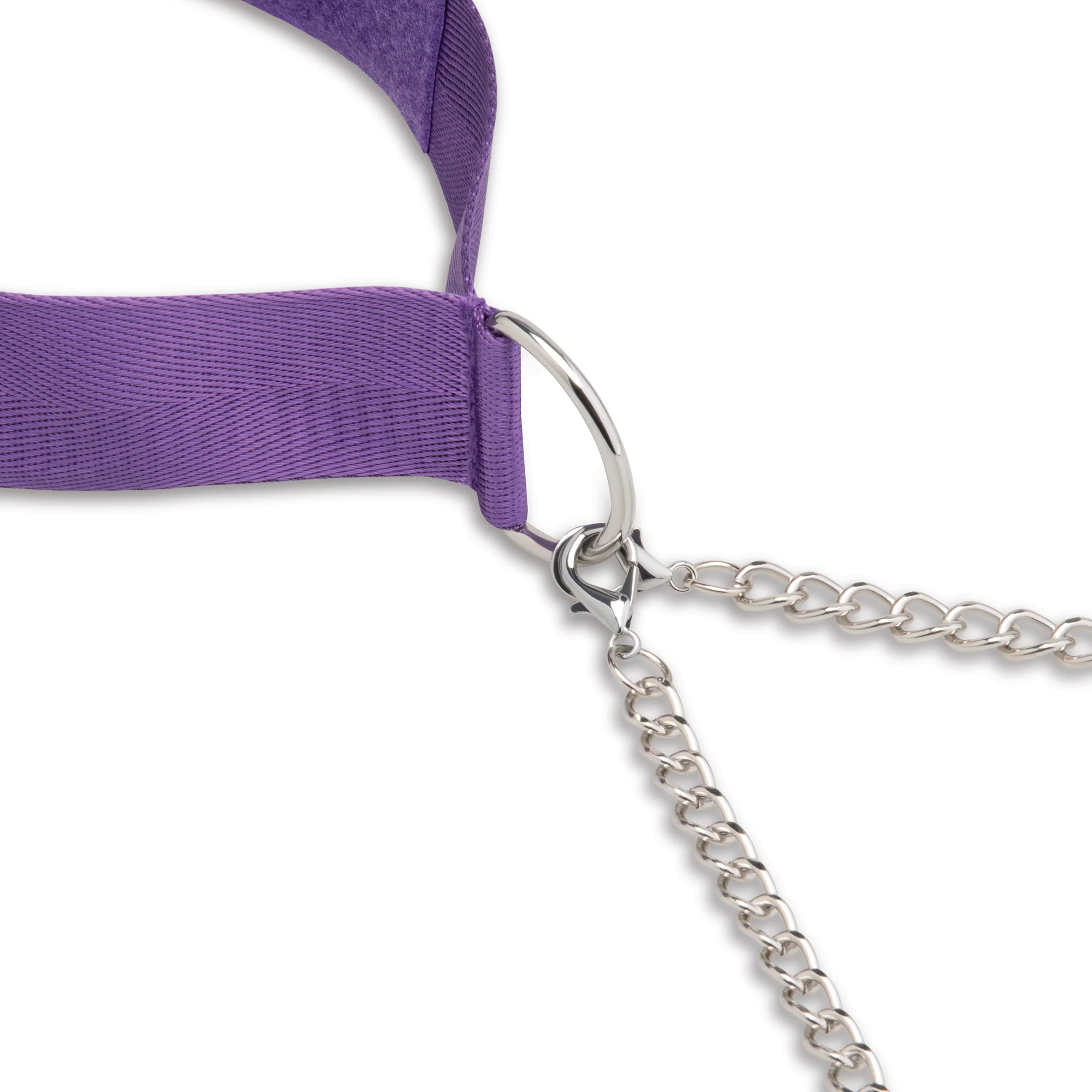 Collar & Nipple Clamps with Satin Blindfold - Image 7