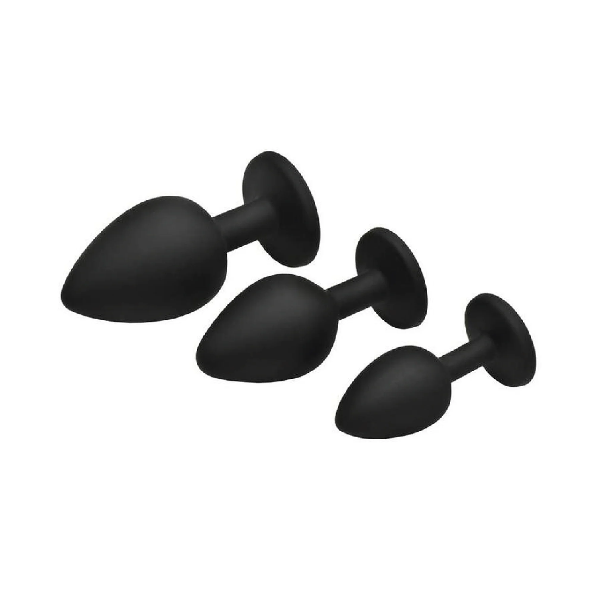 Creature Cocks Green Eye Silicone Butt Plug Set (3 Piece) - Green/Black - Image 3