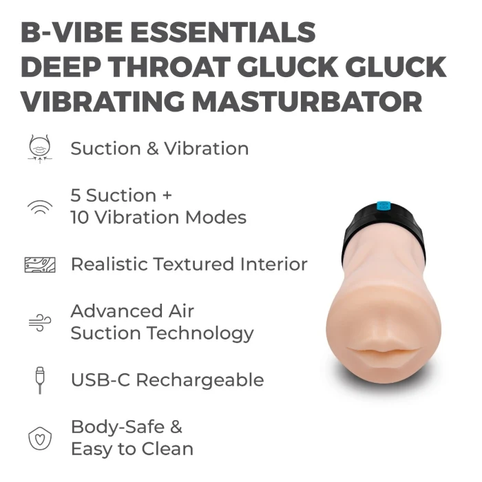 Deep Throat Gawk Gawk Vibrating Masturbator - Image 2