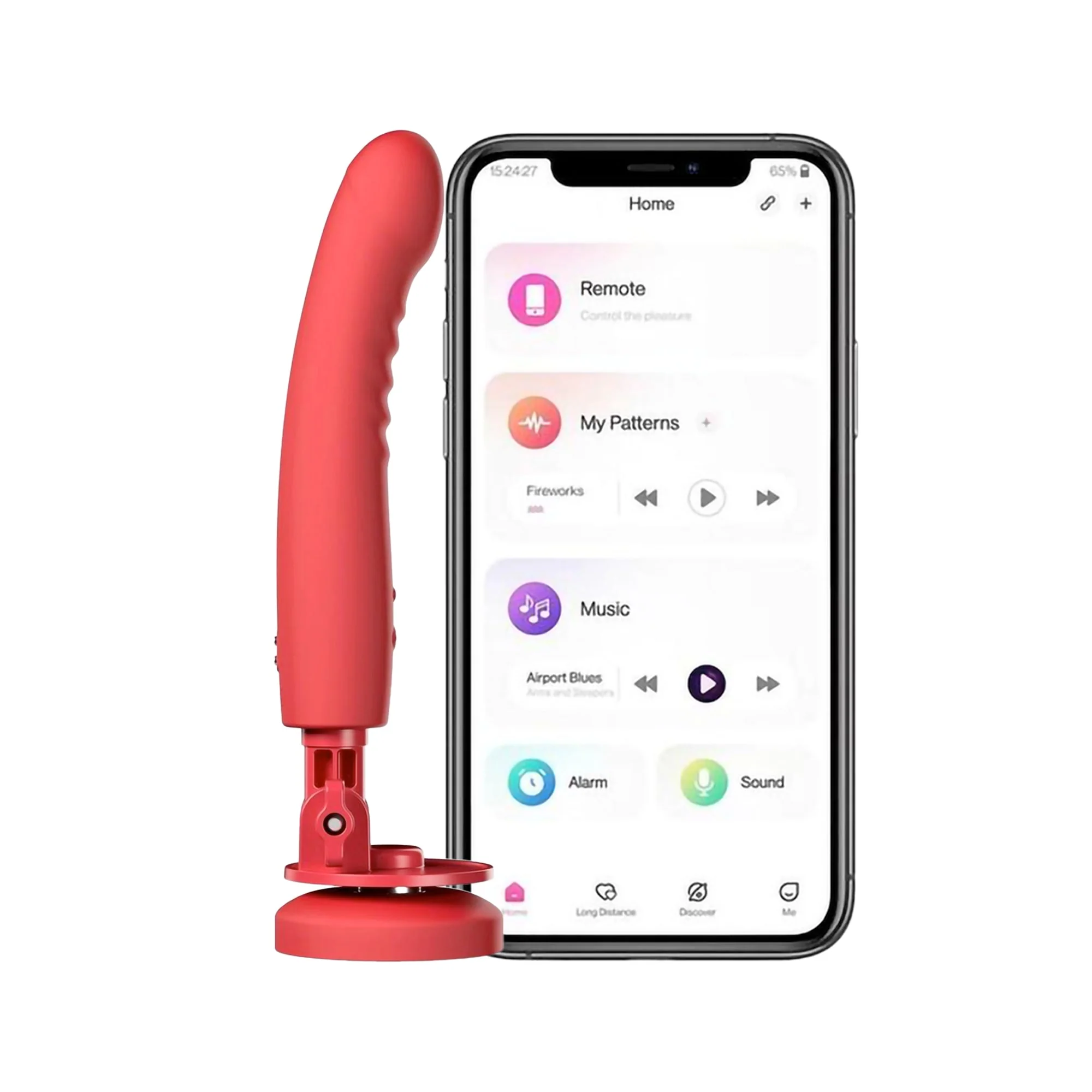 Lovense Mission 2 App Control Hands-Free Touch-Sensa Vibrating Dildo