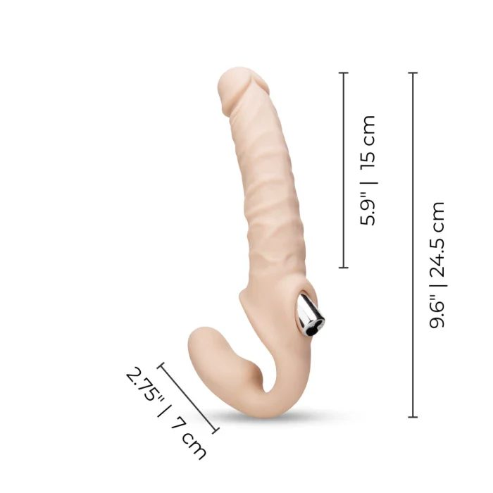 Posable Realistic Vibrating Strapless Strap-On - Image 8
