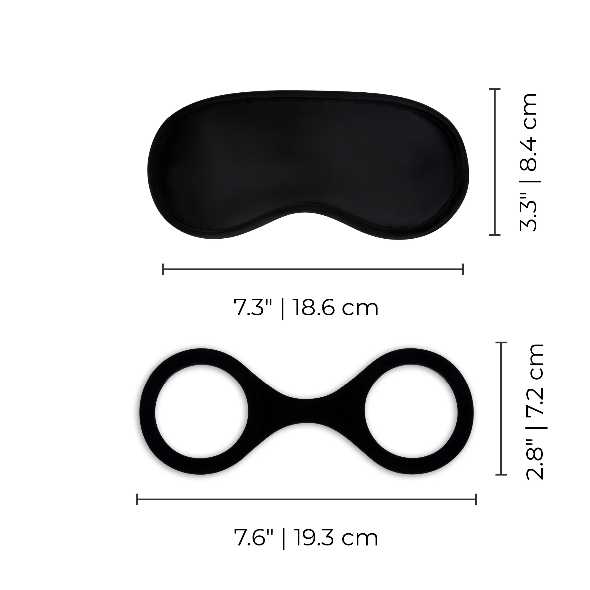 Silicone Cuffs with Eye Mask - Image 5