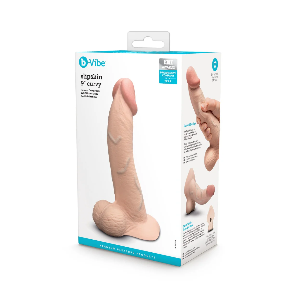 Slipskin Realistic Silicone Dildo - Curvy - Image 108