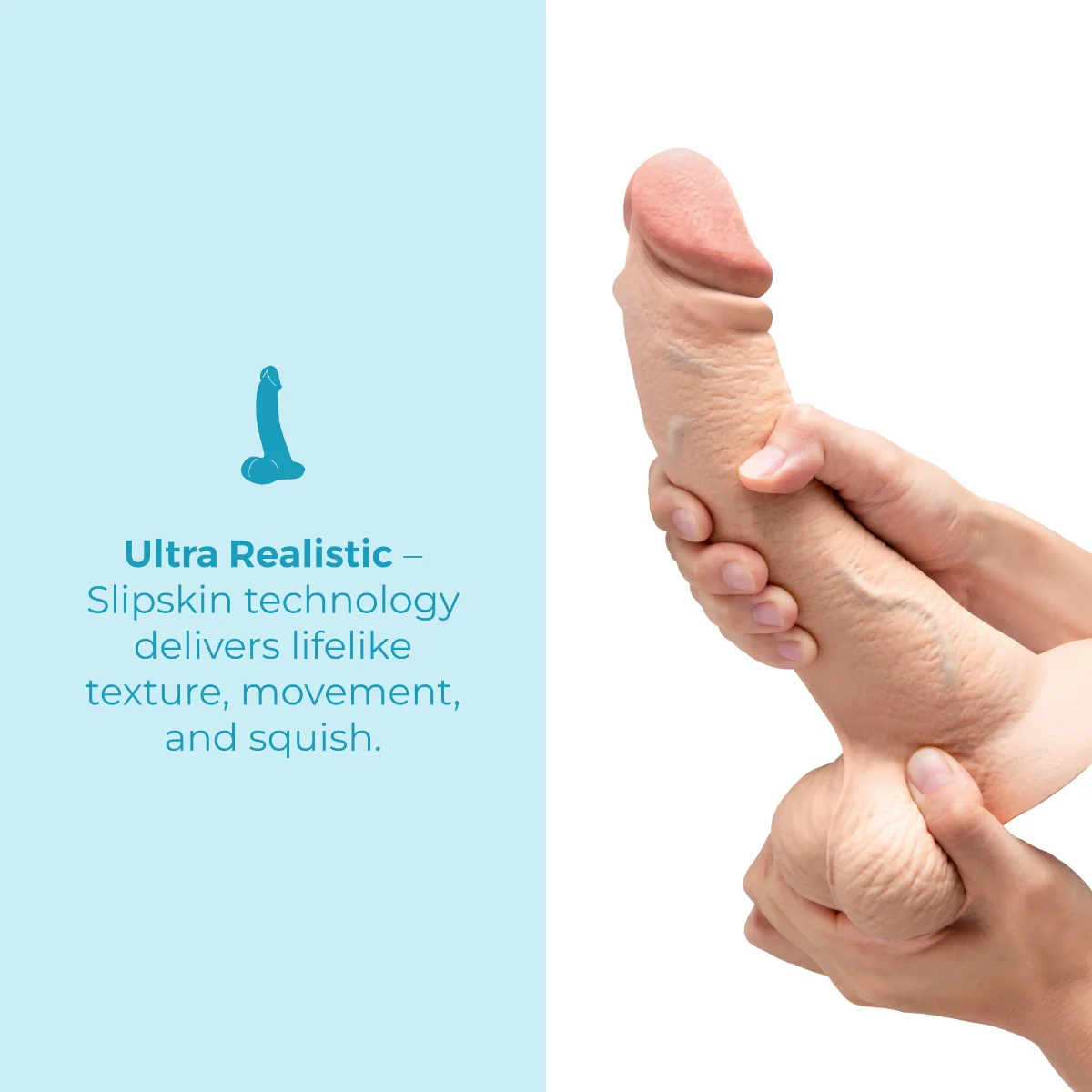 Slipskin Realistic Silicone Dildo - Curvy - Image 113