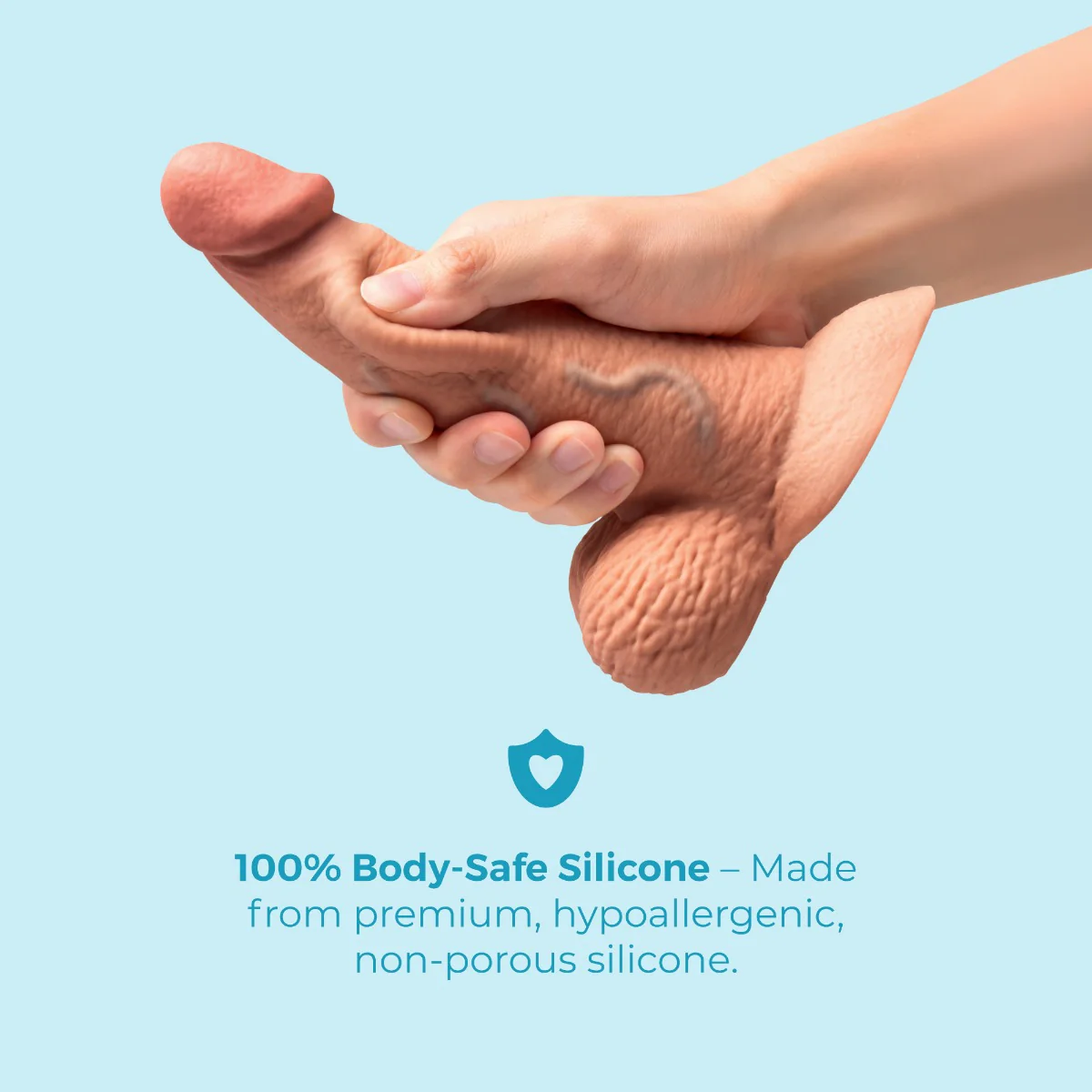Slipskin Realistic Silicone Dildo - Curvy - Image 17
