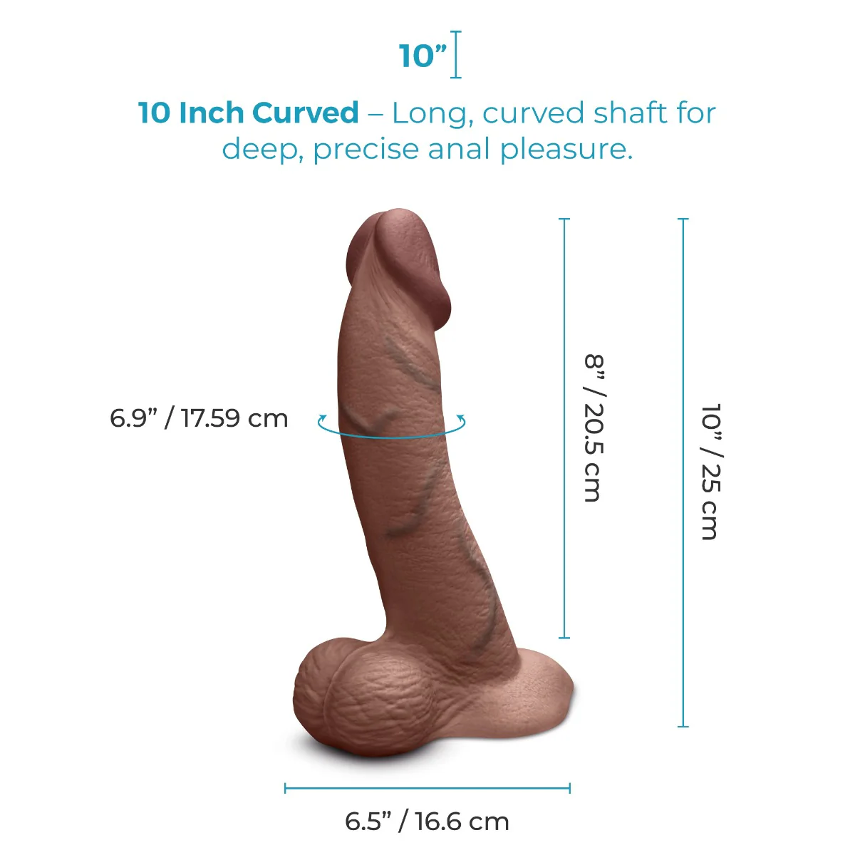 Slipskin Realistic Silicone Dildo - Curvy - Image 226
