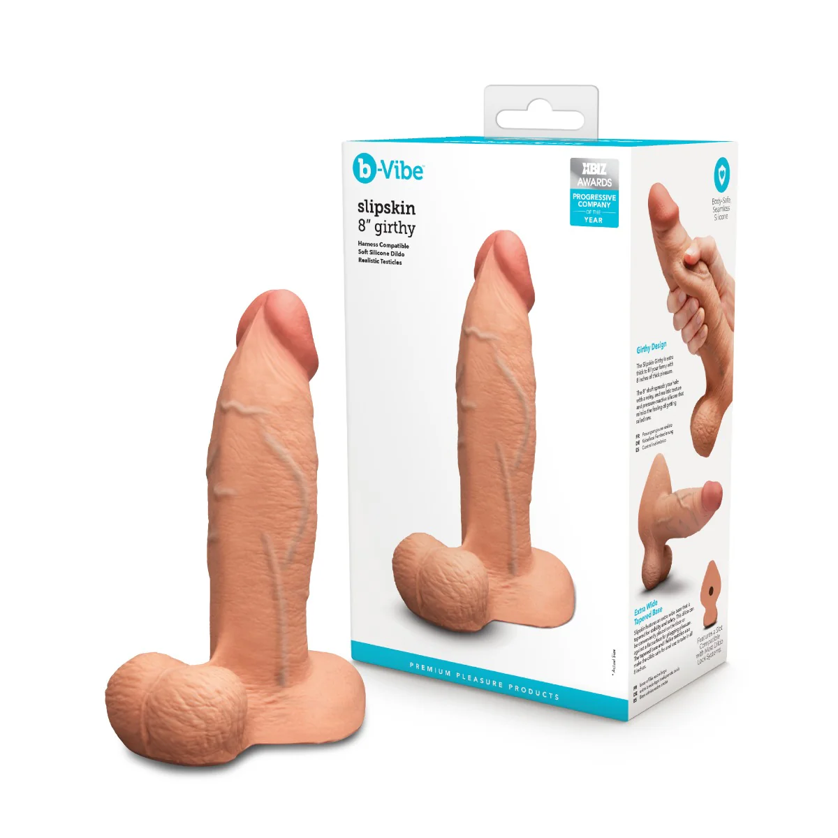 Slipskin Realistic Silicone Dildo - Girthy - Image 103