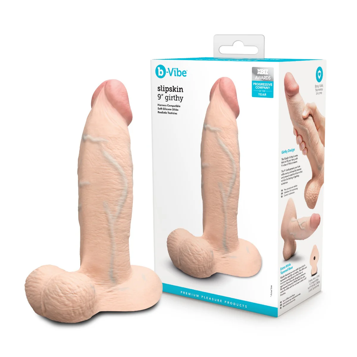 Slipskin Realistic Silicone Dildo - Girthy - Image 163