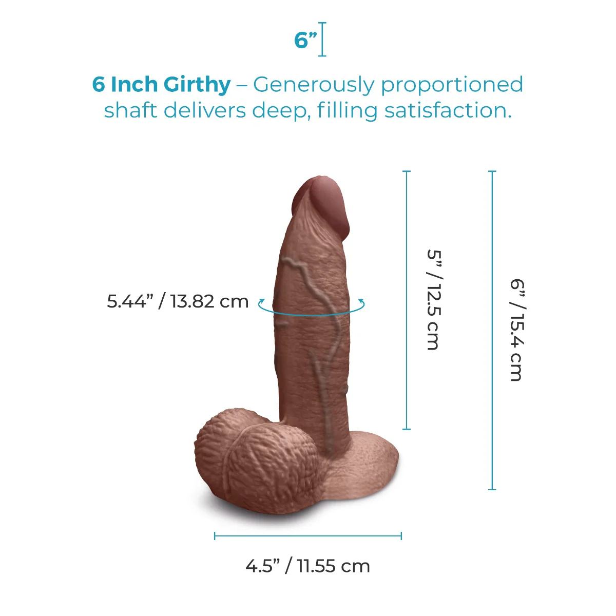 Slipskin Realistic Silicone Dildo - Girthy - Image 180