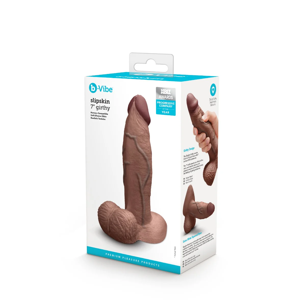 Slipskin Realistic Silicone Dildo - Girthy - Image 186