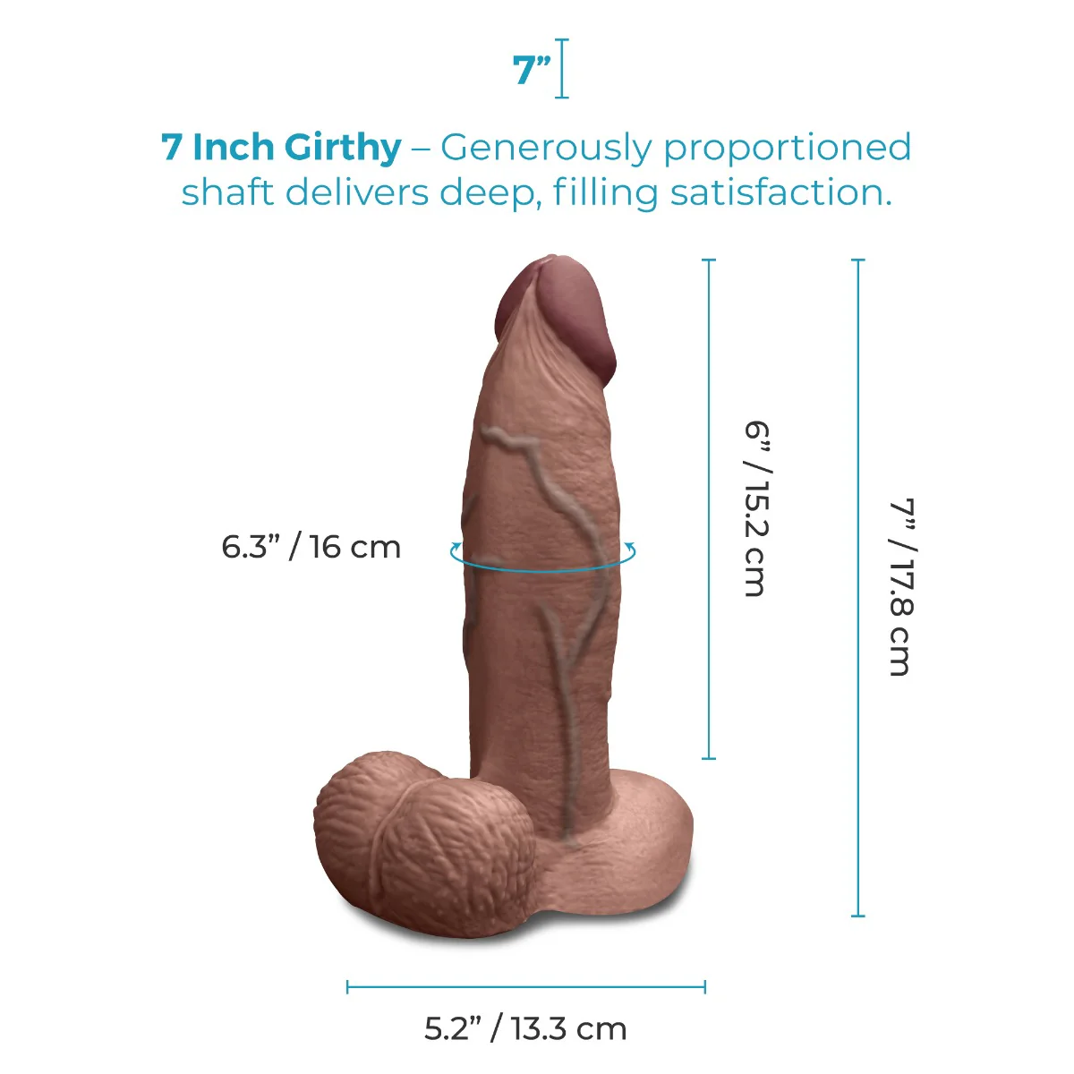 Slipskin Realistic Silicone Dildo - Girthy - Image 195
