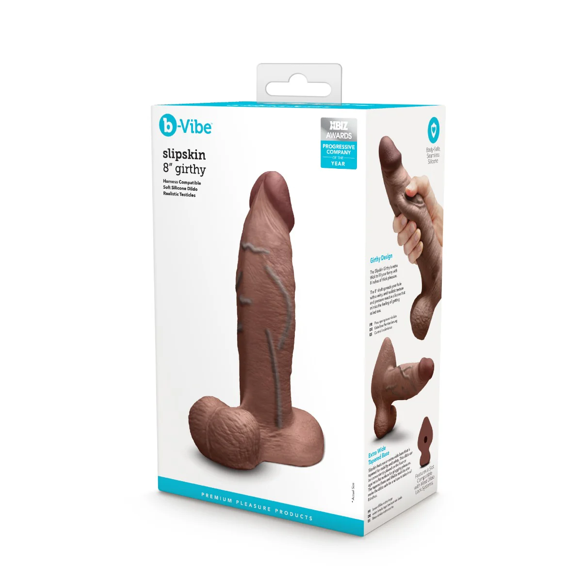 Slipskin Realistic Silicone Dildo - Girthy - Image 203