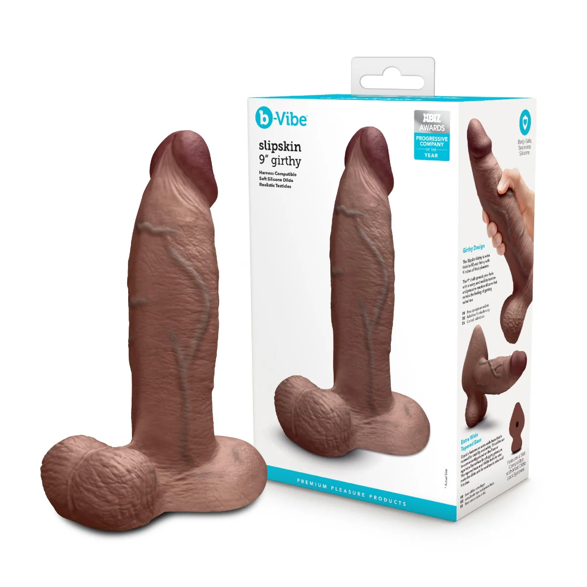 Slipskin Realistic Silicone Dildo - Girthy - Image 230