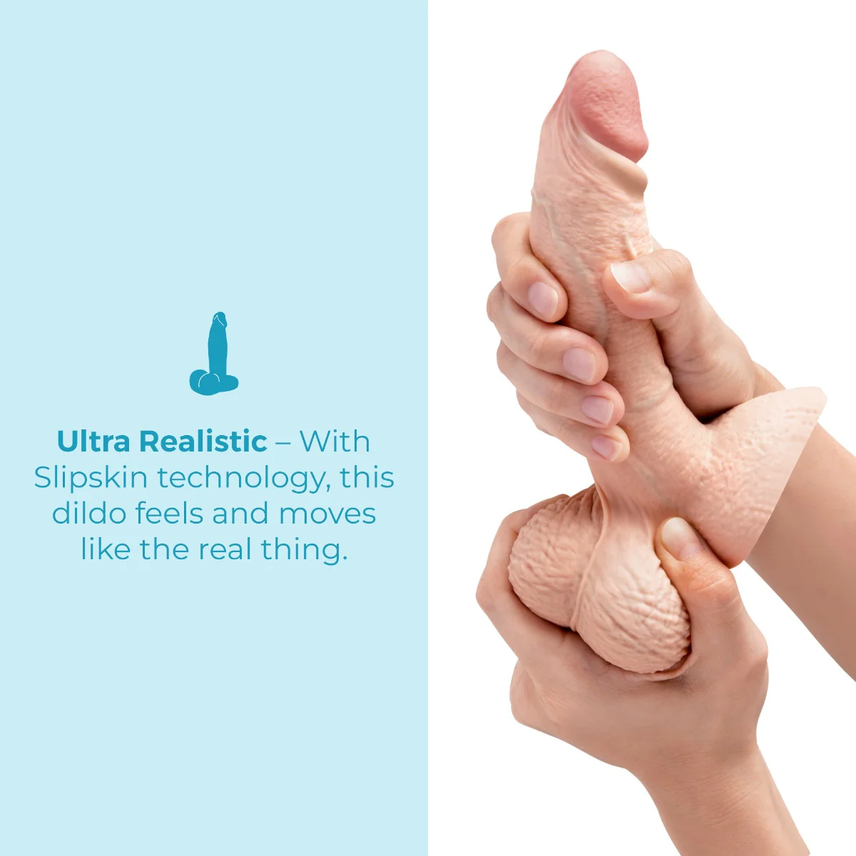 Slipskin Realistic Silicone Dildo - Girthy - Image 37