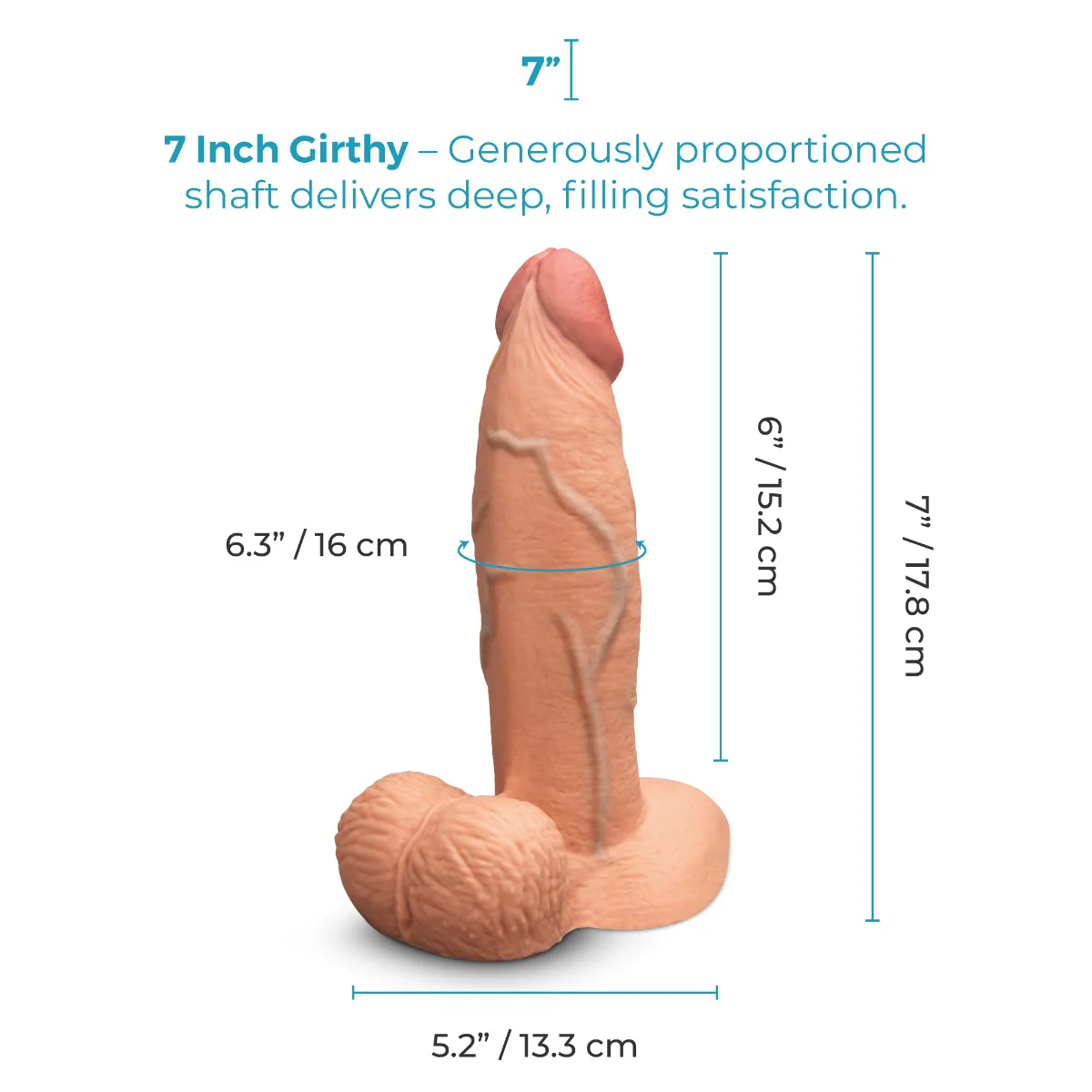 Slipskin Realistic Silicone Dildo - Girthy - Image 62