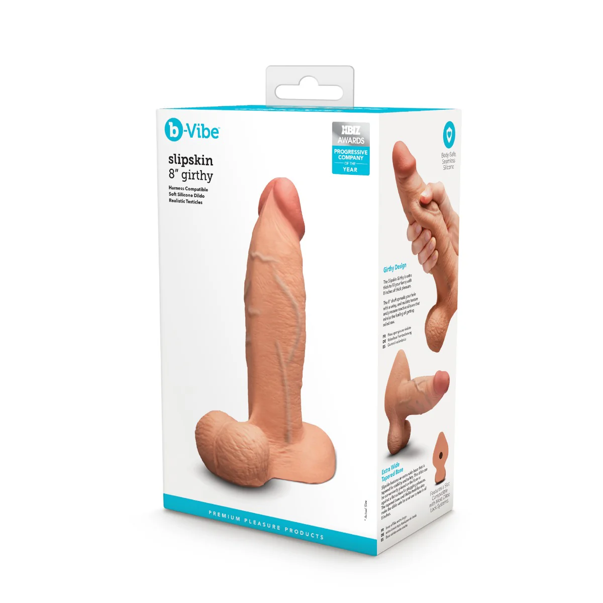 Slipskin Realistic Silicone Dildo - Girthy - Image 92