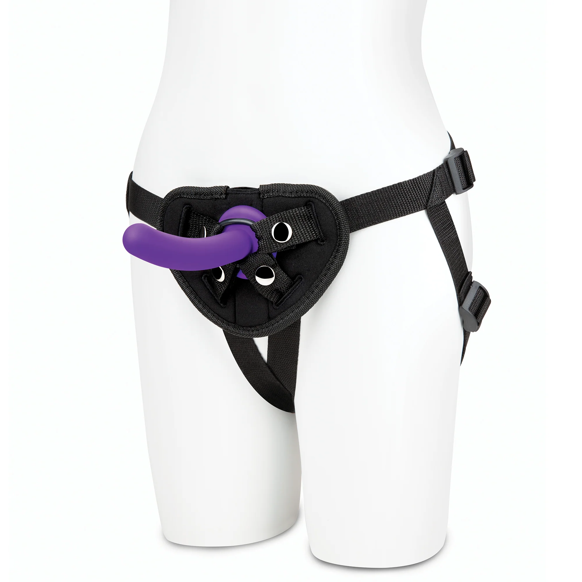 Purple Strap On Dildo Set